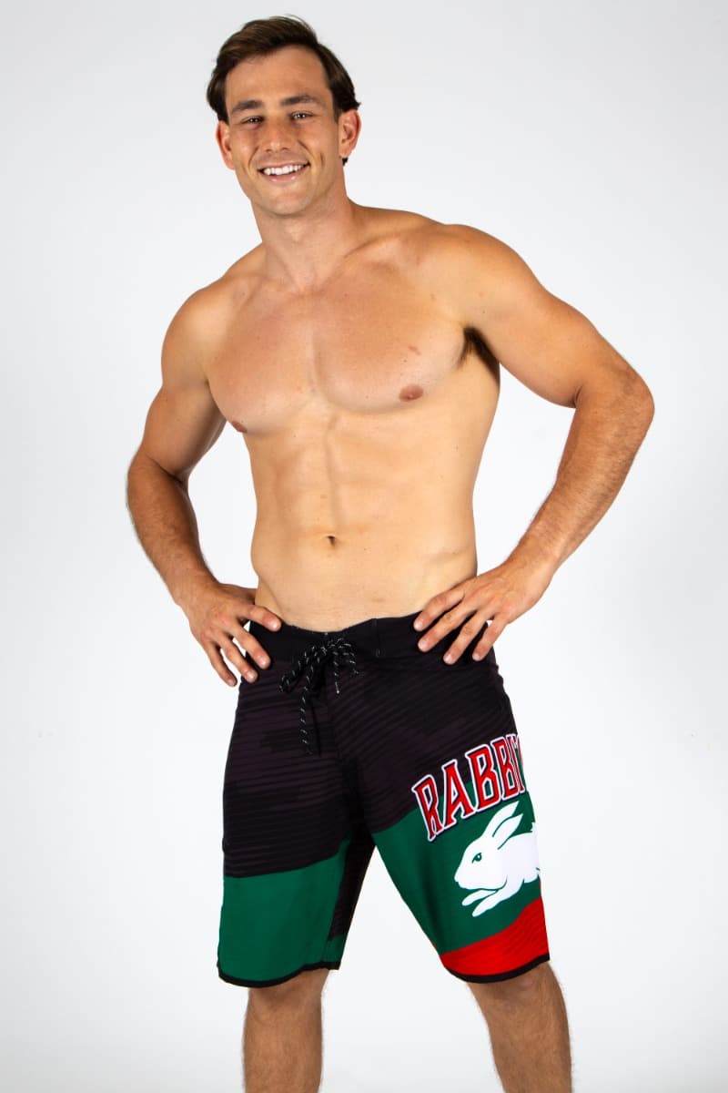 South Sydney Rabbitohs 2025 NRL Mens Barrel Board Shorts South Sydney Rabbitohs 2025 NRL Mens Barrel Board Shorts