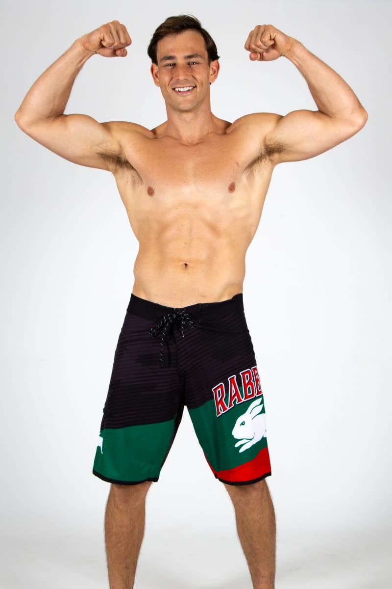 South Sydney Rabbitohs 2025 NRL Mens Barrel Board Shorts South Sydney Rabbitohs 2025 NRL Mens Barrel Board Shorts