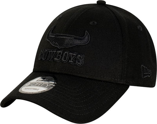 North Queensland Cowboys NRL Black on Black 9Forty Snapback Cap North Queensland Cowboys NRL Black on Black 9Forty Snapback Cap