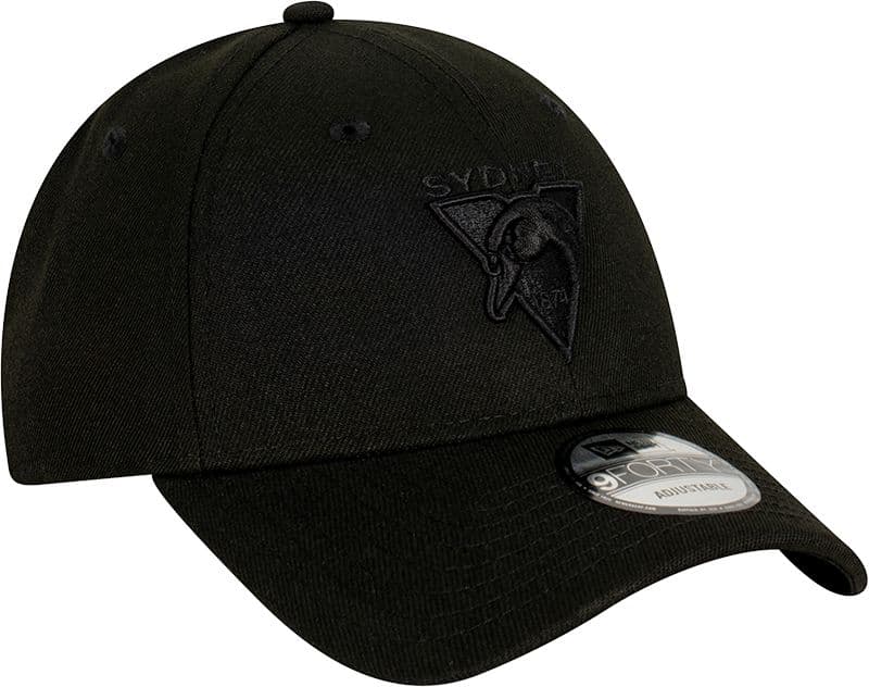 Sydney Swans AFL Adults New Era Black 9FORTY Snapback Cap