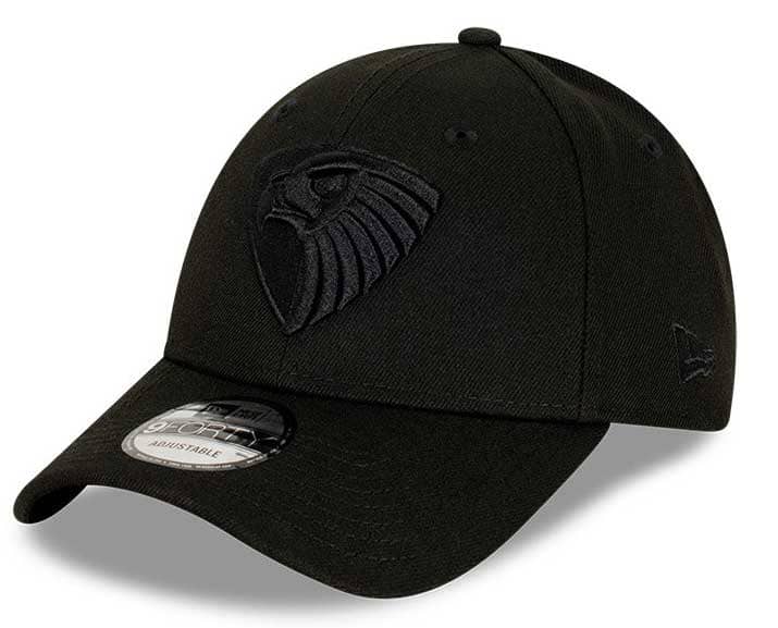 Hawthorn Hawks 2025 AFL Black on Black New Era Cap