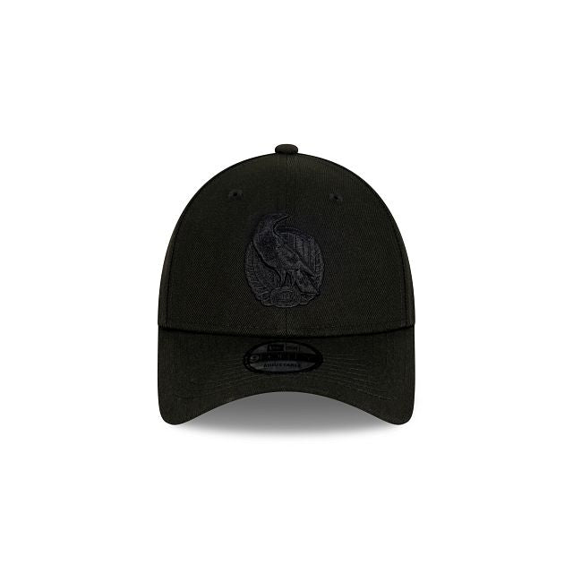 Collingwood Magpies 2025 AFL Black on Black New Era Cap