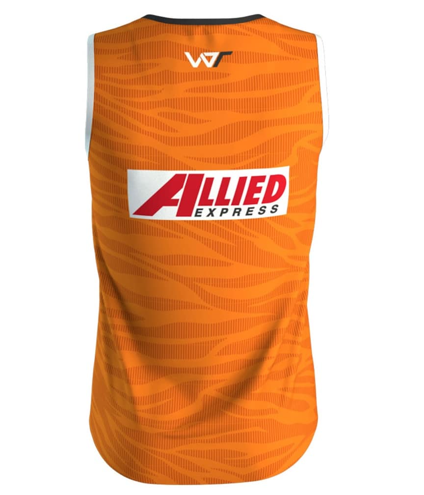 Wests Tigers Mens NRL Orange Training Singlet