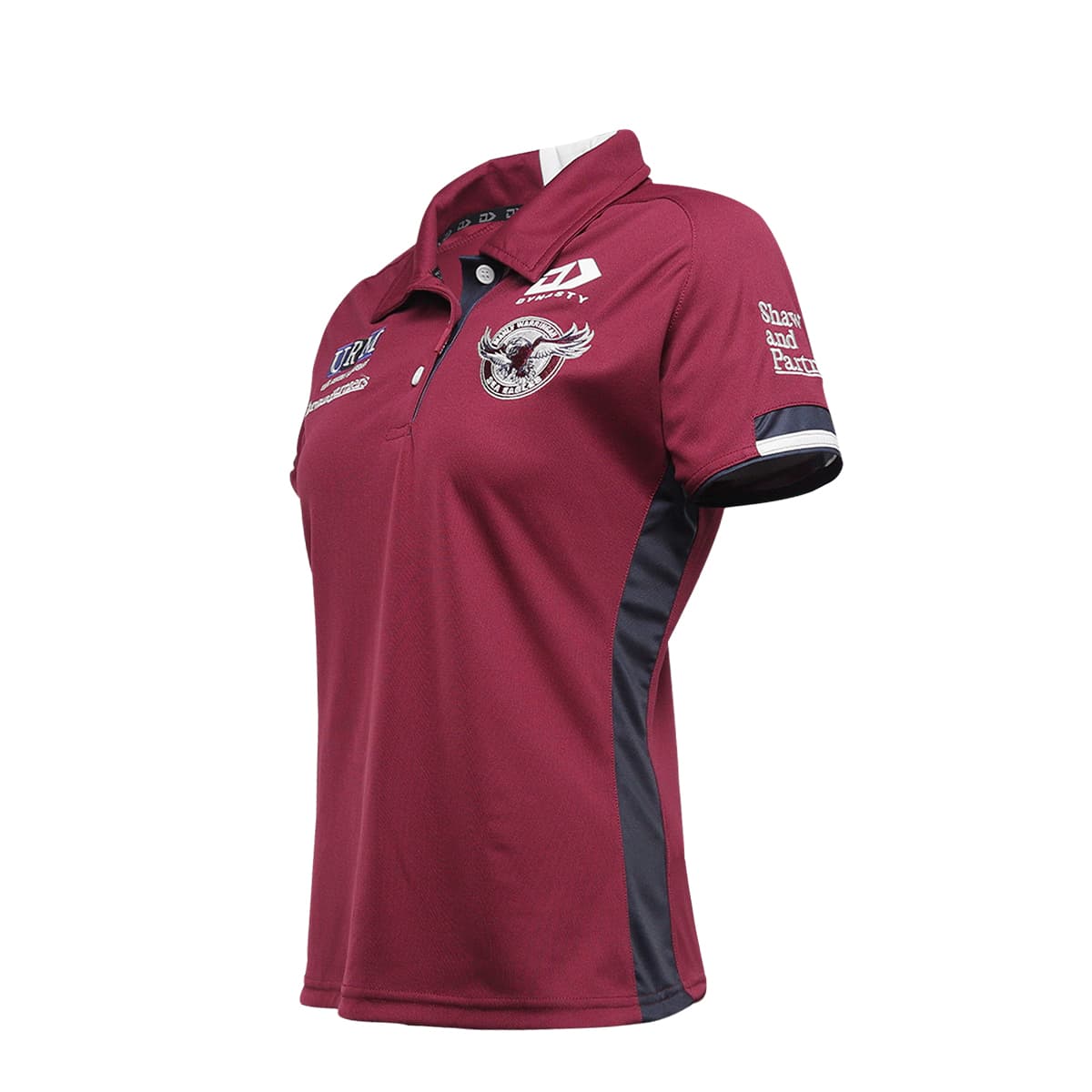 Manly Sea Eagles Ladies Media Polo Shirt Maroon