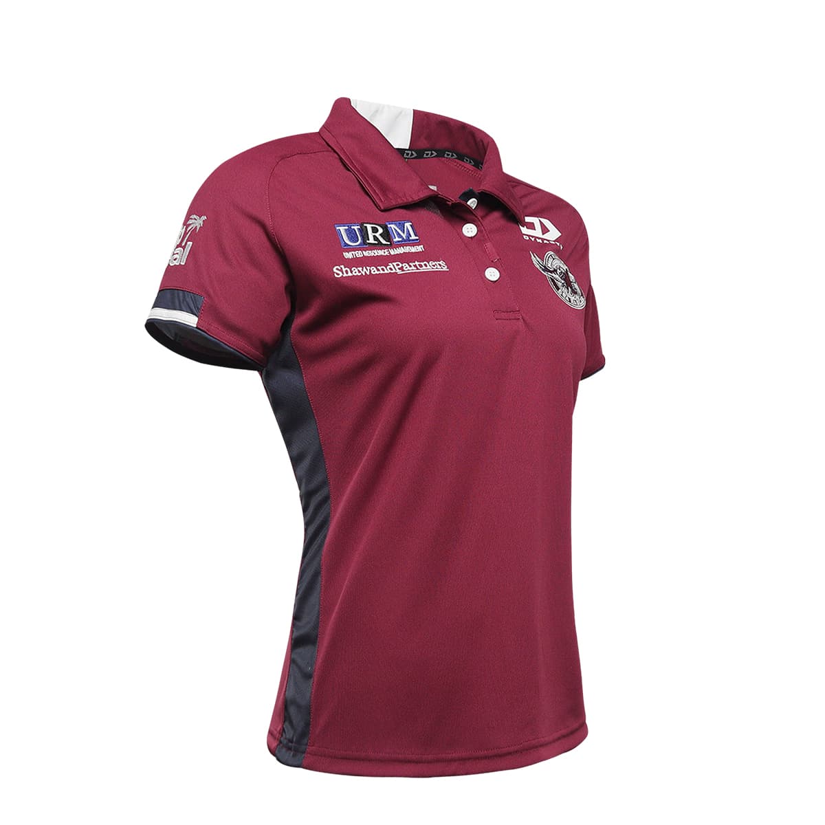 Manly Sea Eagles Ladies Media Polo Shirt Maroon