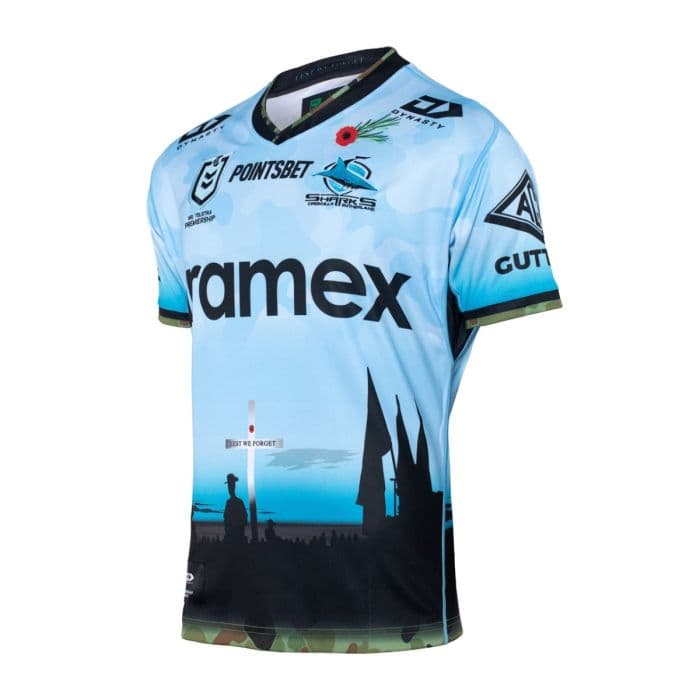 Cronulla Sharks NRL Mens Anzac Jersey