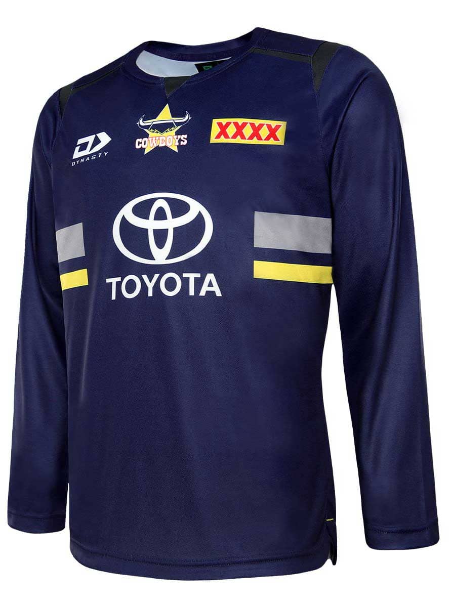 North Queensland Cowboys NRL Mens Long Sleeve Training Shirt North Queensland Cowboys NRL Mens Long Sleeve Training Shirt