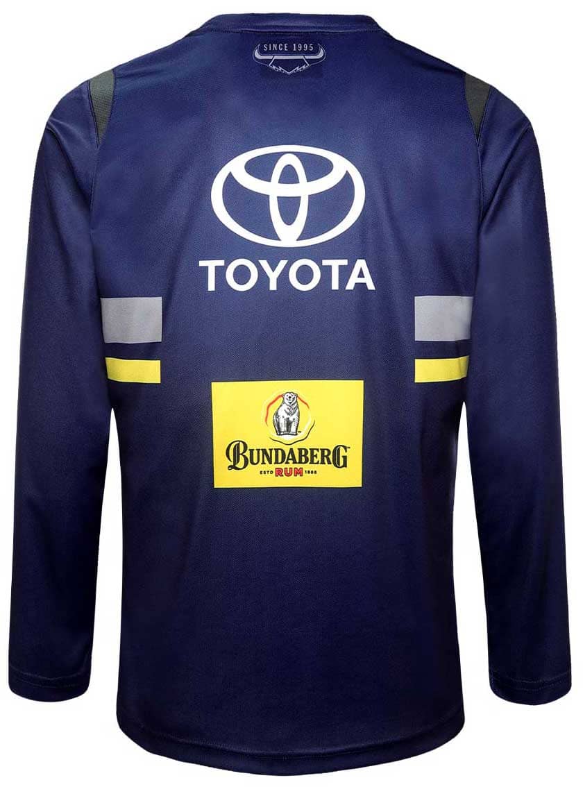 North Queensland Cowboys NRL Mens Long Sleeve Training Shirt North Queensland Cowboys NRL Mens Long Sleeve Training Shirt