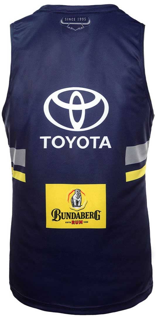 North Queensland Cowboys NRL Mens Navy Training Singlet
