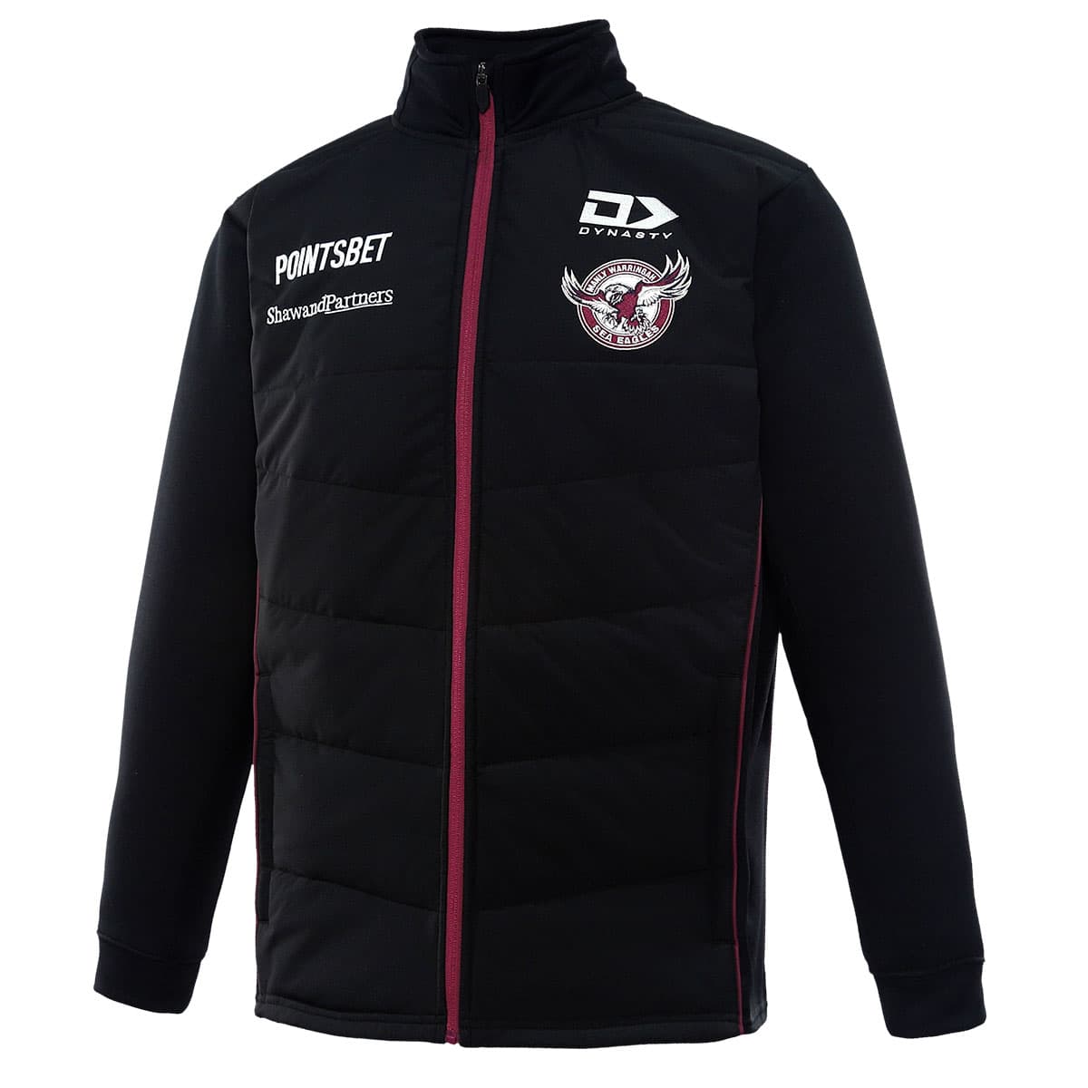 Manly Sea Eagles NRL Mens Black Hybrid Jacket