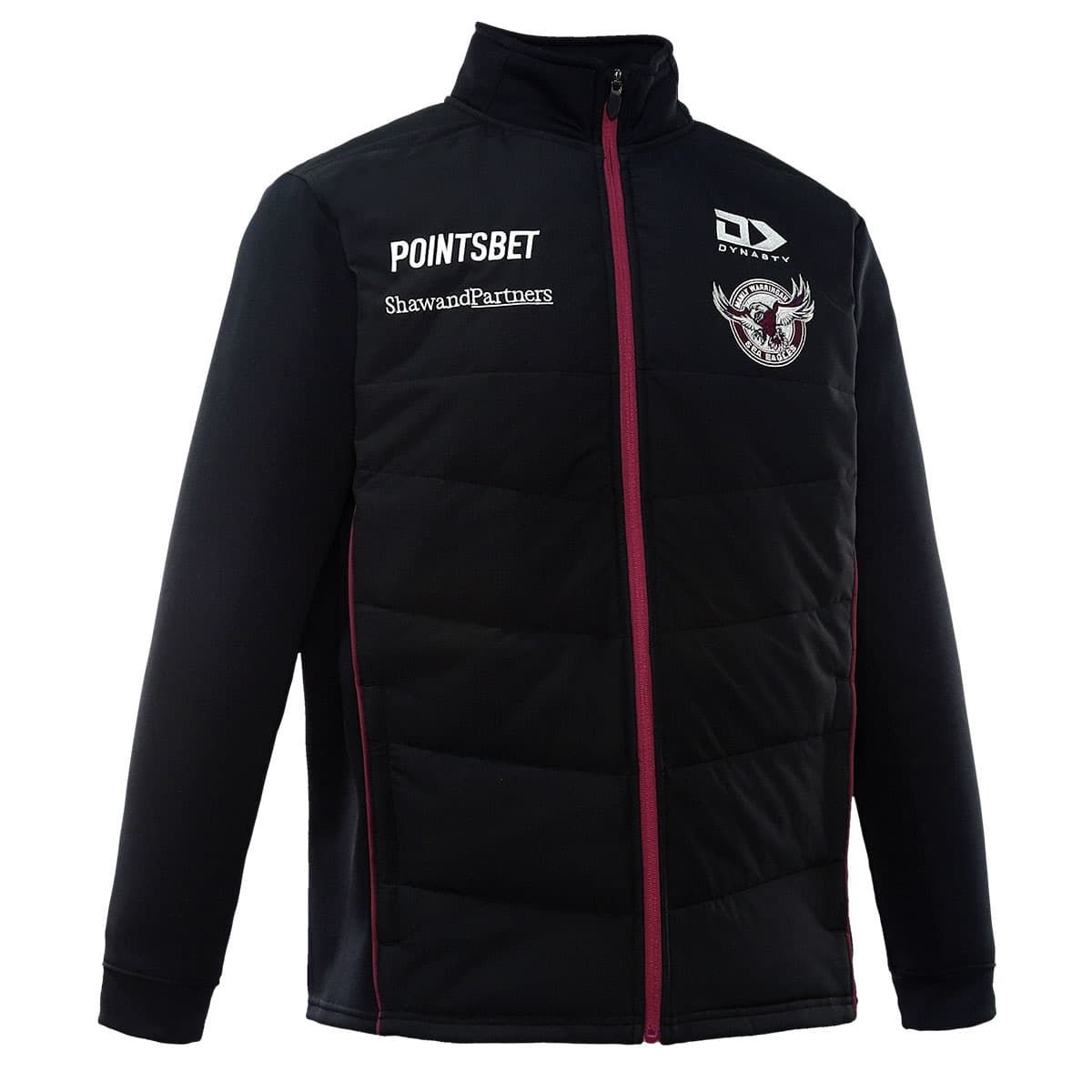 Manly Sea Eagles NRL Mens Black Hybrid Jacket