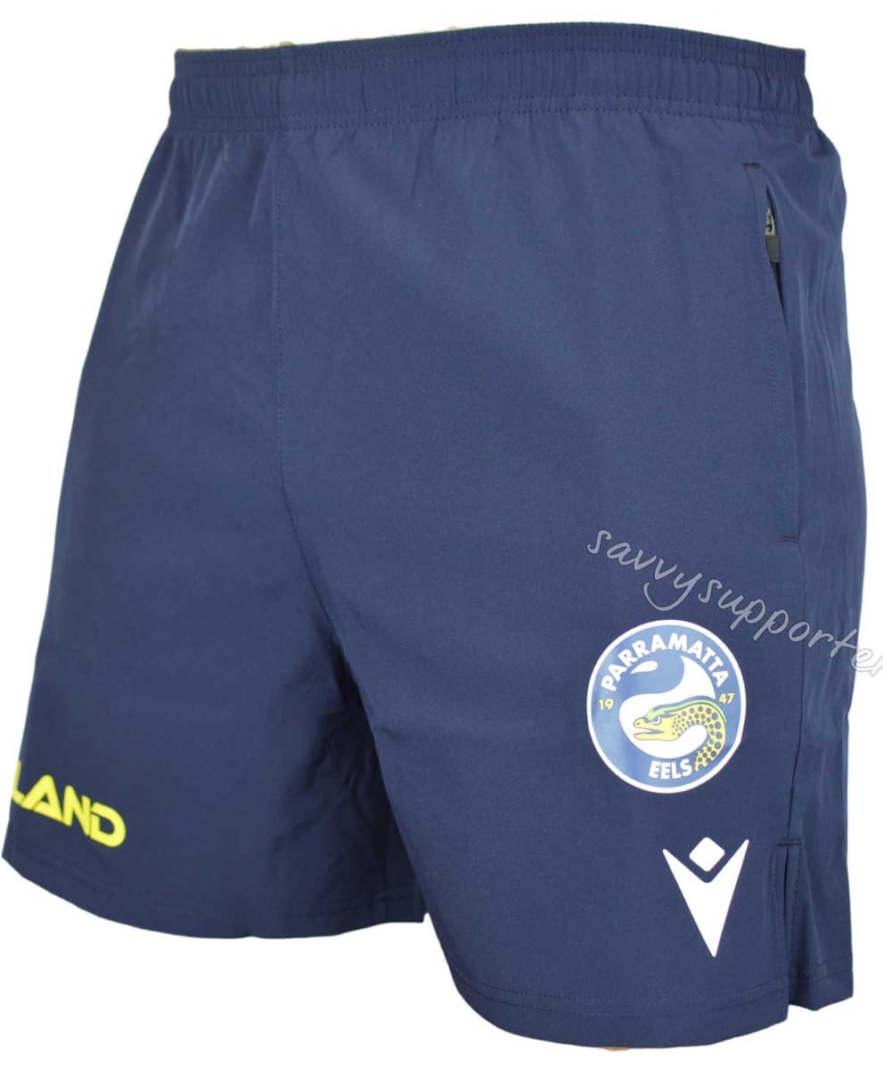 Parramatta Eels 2023 NRL Mens Training Shorts With Zip Pockets