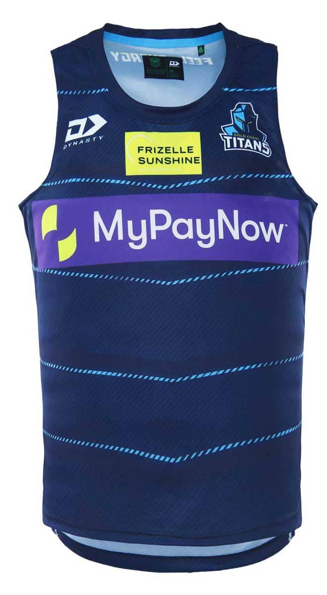 Gold Coast Titans 2023 NRL Mens Alternate Training Singlet