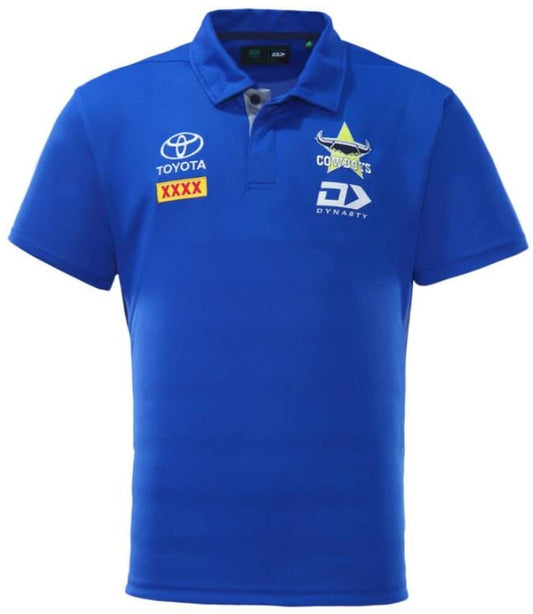 North Queensland Cowboys 2023 NRL Mens Alternate Media Polo Shirt North Queensland Cowboys 2023 NRL Mens Alternate Media Polo Shirt