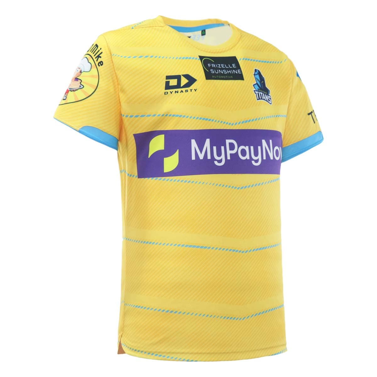 Gold Coast Titans 2023 NRL Mens Gold Training Shirt