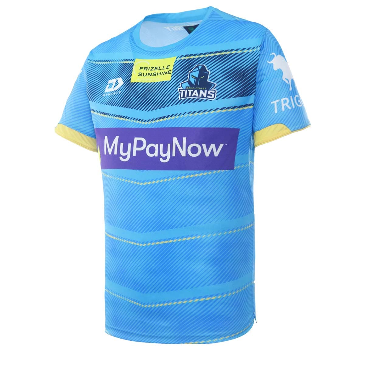 Gold Coast Titans 2023 NRL Mens Cyan Training Shirt