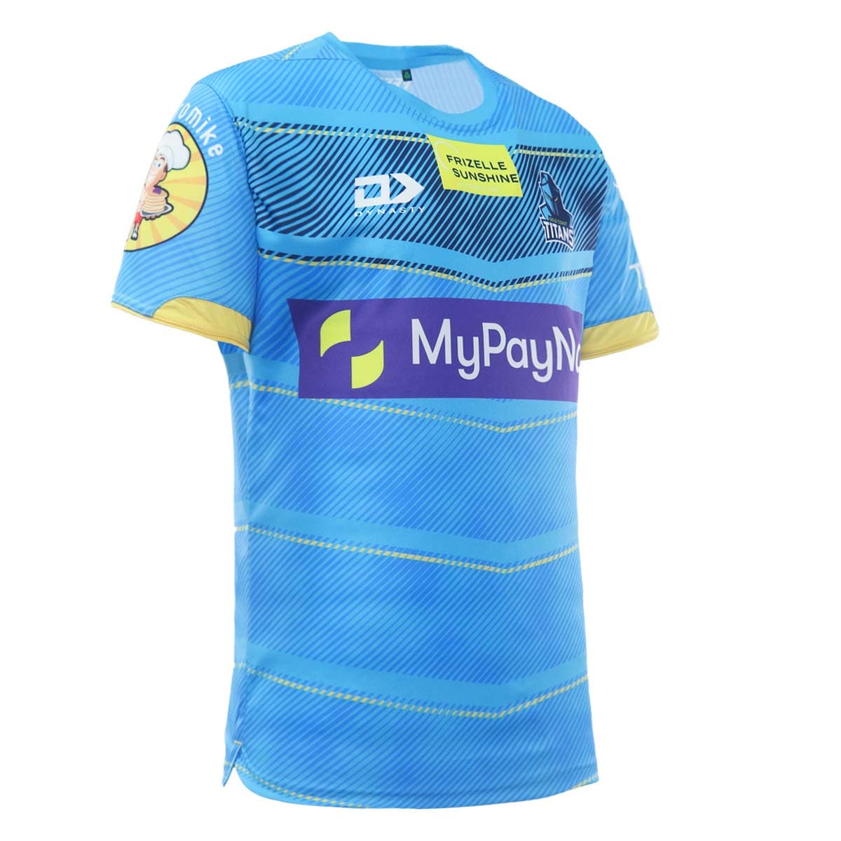 Gold Coast Titans 2023 NRL Mens Cyan Training Shirt