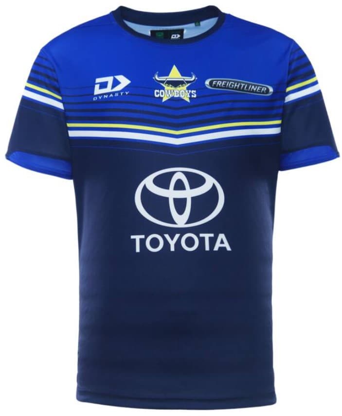 North Queensland Cowboys 2023 NRL Mens Navy Training Shirt North Queensland Cowboys 2023 NRL Mens Navy Training Shirt