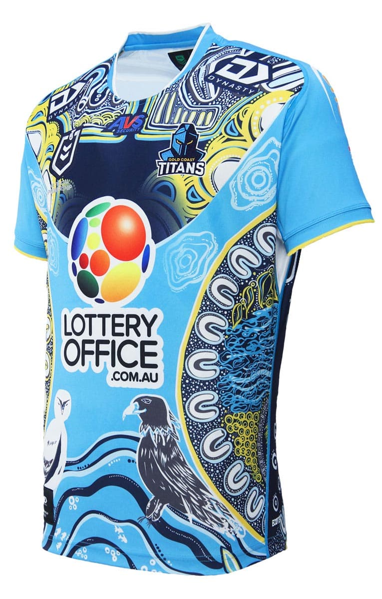 Gold Coast Titans 2024 NRL Mens Indigenous Jersey Gold Coast Titans 2024 NRL Mens Indigenous Jersey