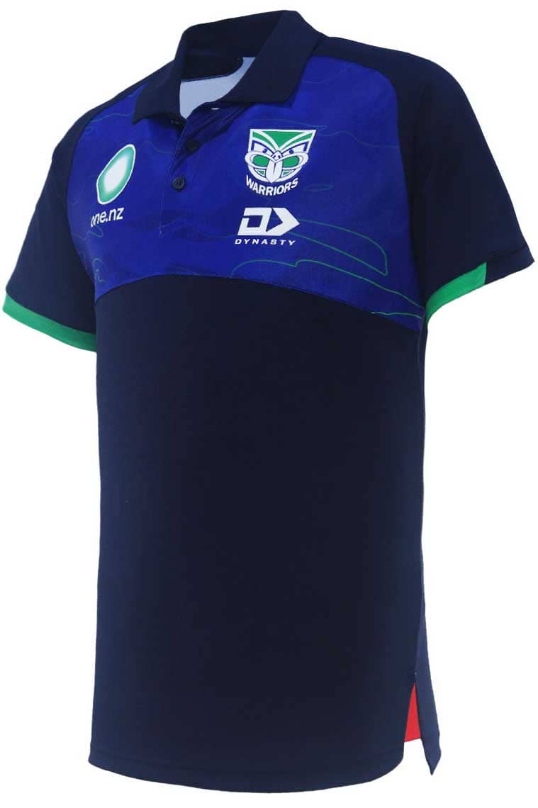 New Zealand Warriors 2024 NRL Mens Media Polo Shirt