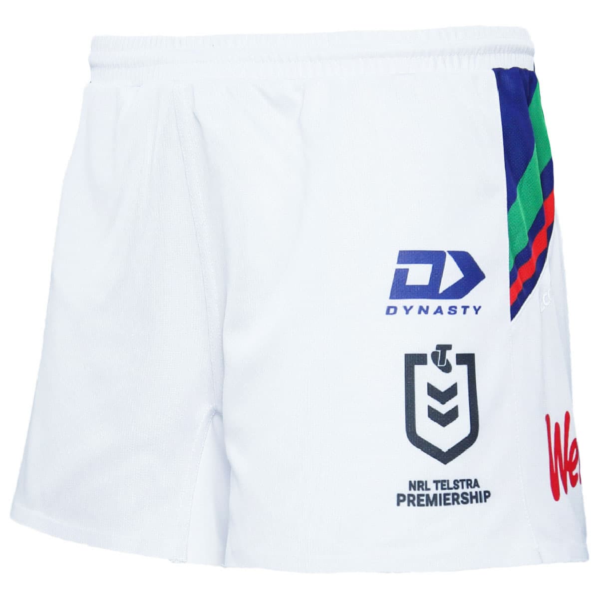 New Zealand Warriors 2024 NRL Mens Players White Away Shorts New Zealand Warriors 2024 NRL Mens Players White Away Shorts