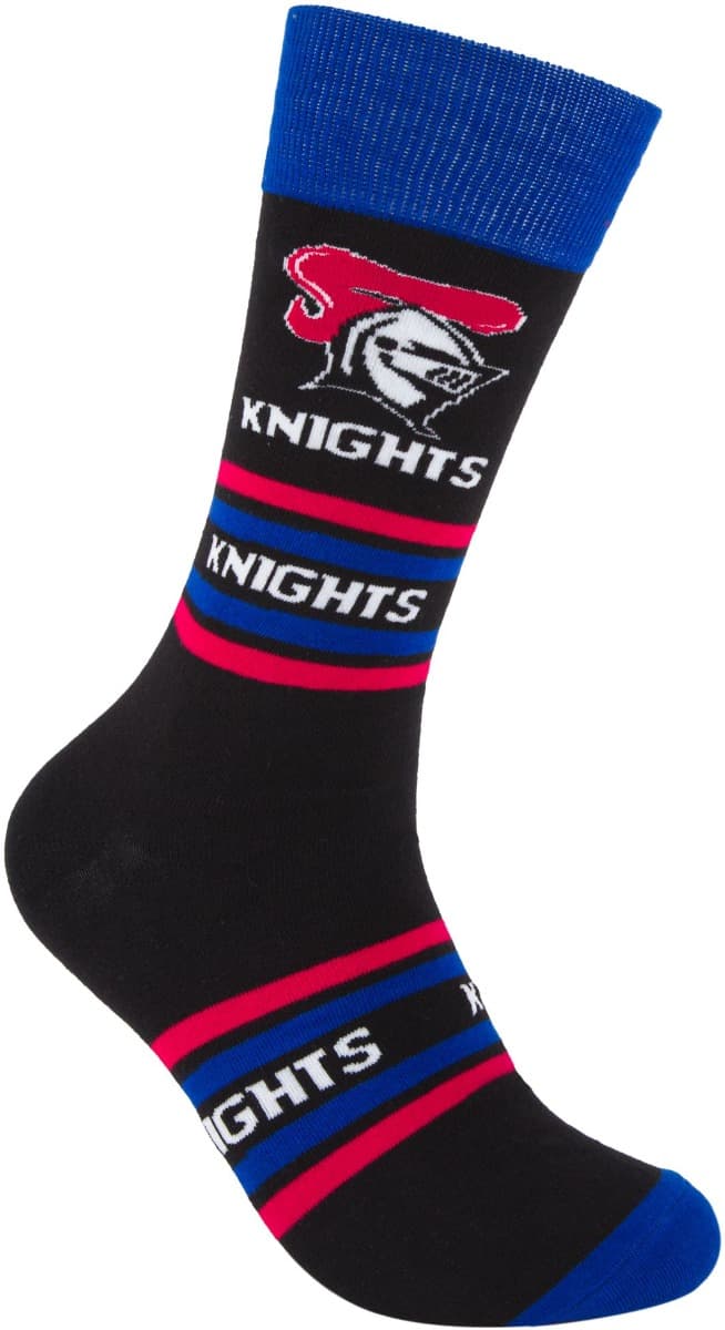 Newcastle Knights NRL Organic Stripe Cotton Socks