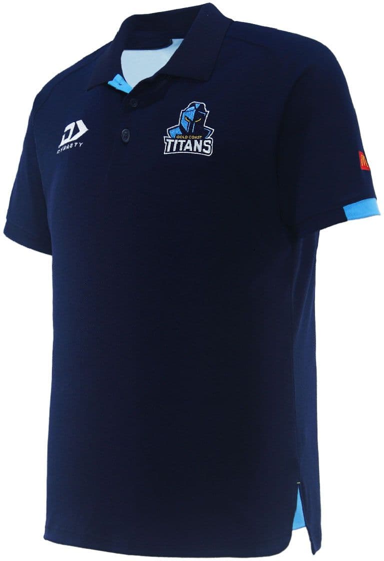Gold Coast Titans 2024 NRL Mens Media Polo Shirt