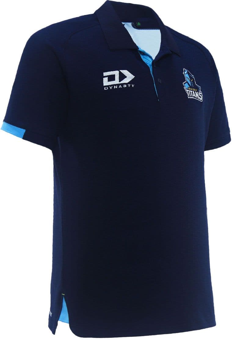 Gold Coast Titans 2024 NRL Mens Media Polo Shirt