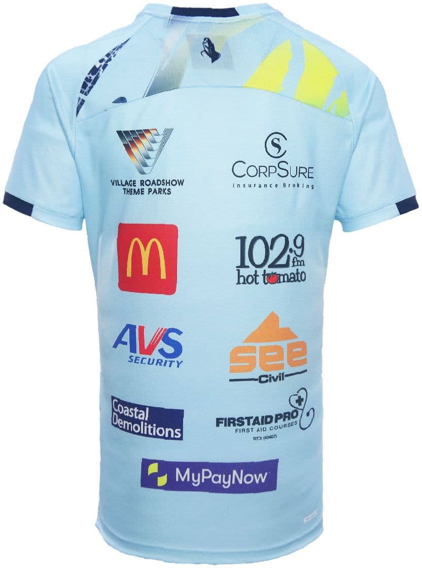 Gold Coast Titans 2024 NRL Mens Light Blue Training Shirt