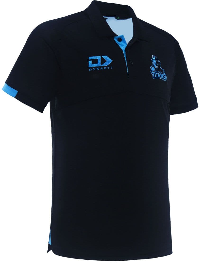 Gold Coast Titans 2024 NRL Mens Travel Polo Shirt