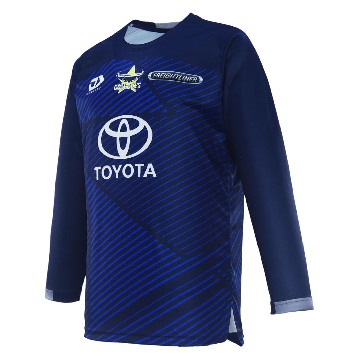 North Queensland Cowboys 2024 NRL Mens Navy Long Sleeve Training Shirt