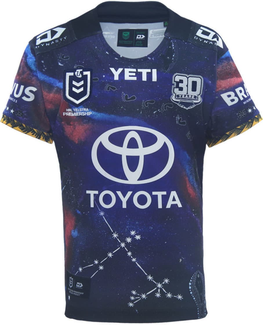 North Queensland Cowboys 2025 NRL Kids Indigenous Jersey