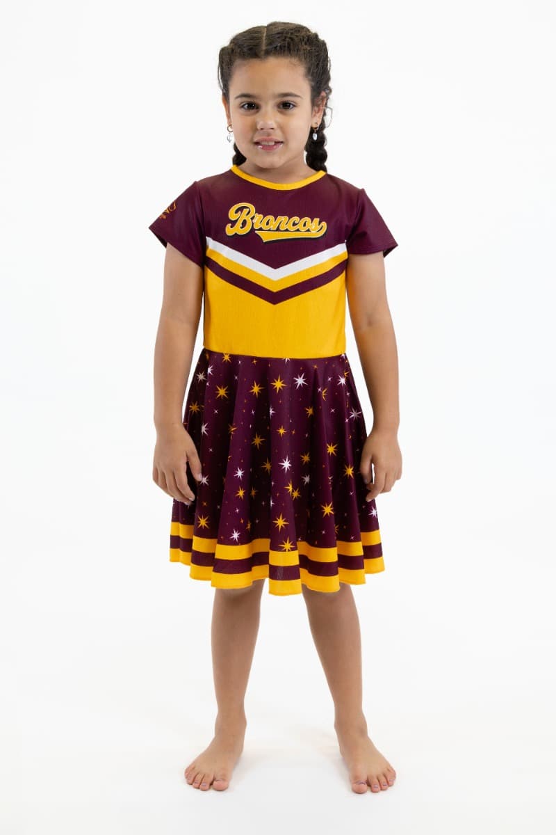Brisbane Broncos 2025 NRL Girls NRL Superstar Dress Brisbane Broncos 2025 NRL Girls NRL Superstar Dress