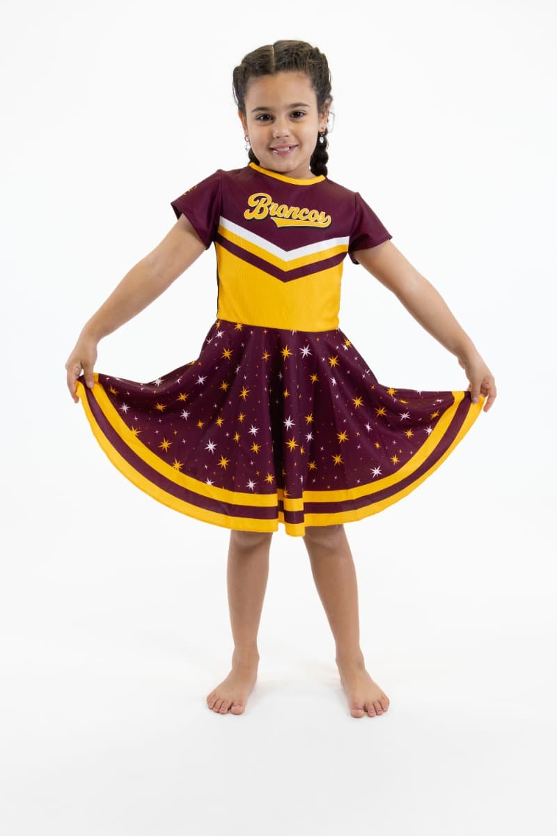 Brisbane Broncos 2025 NRL Girls NRL Superstar Dress Brisbane Broncos 2025 NRL Girls NRL Superstar Dress