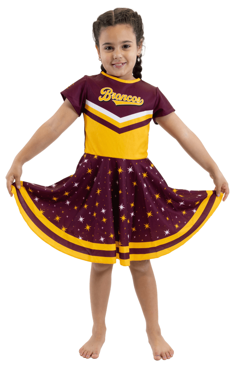 Brisbane Broncos 2025 NRL Girls NRL Superstar Dress Brisbane Broncos 2025 NRL Girls NRL Superstar Dress