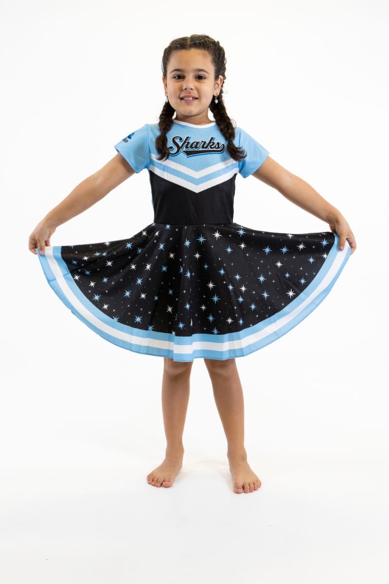 Cronulla Sharks 2025 NRL Girls NRL Superstar Dress Cronulla Sharks 2025 NRL Girls NRL Superstar Dress