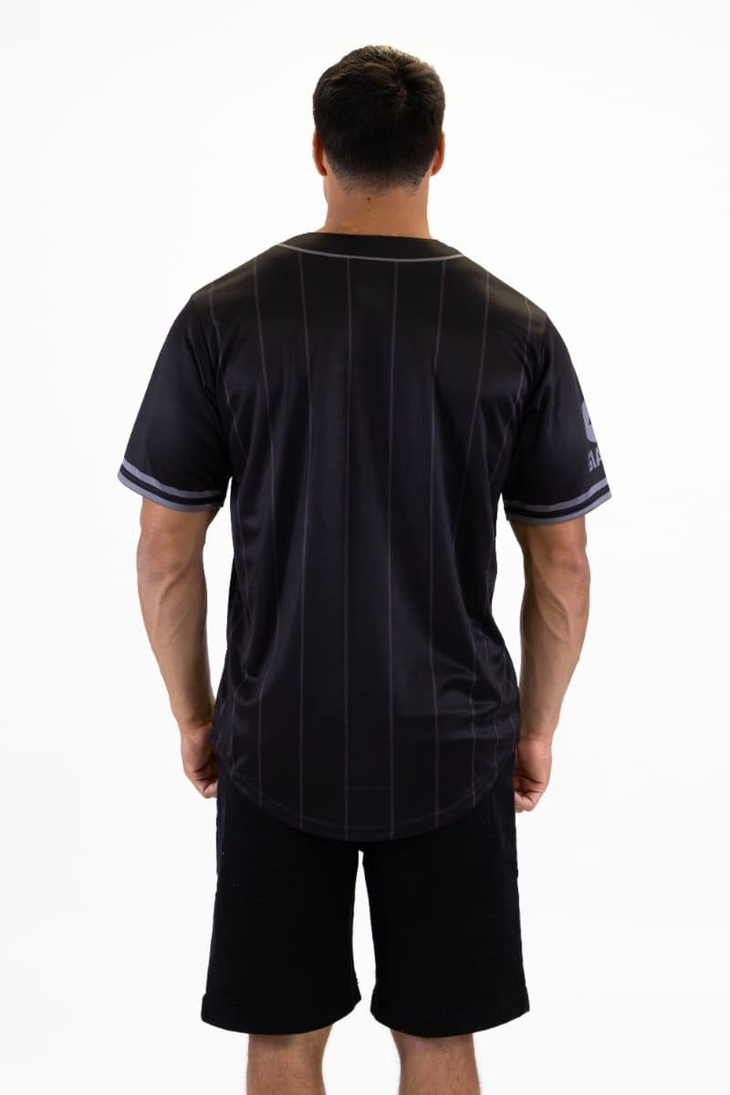 GWS Giants 2025 AFL Mens Blackout Baseball Shirt