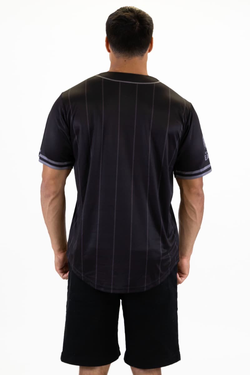 West Coast Eagles 2025 AFL Mens Blackout Baseball Shirt
