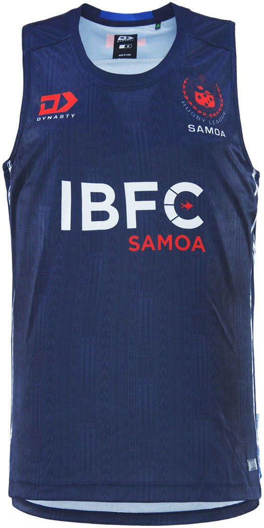 Toa Samoa 2026 NRL Mens Navy Training Singlet Toa Samoa 2026 NRL Mens Navy Training Singlet