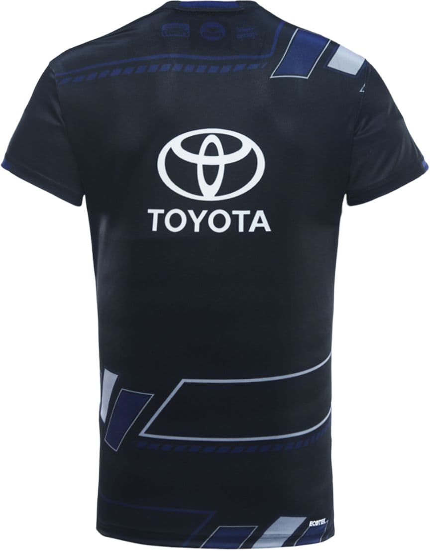 North Queensland Cowboys 2025 NRL Mens Black Training Shirt