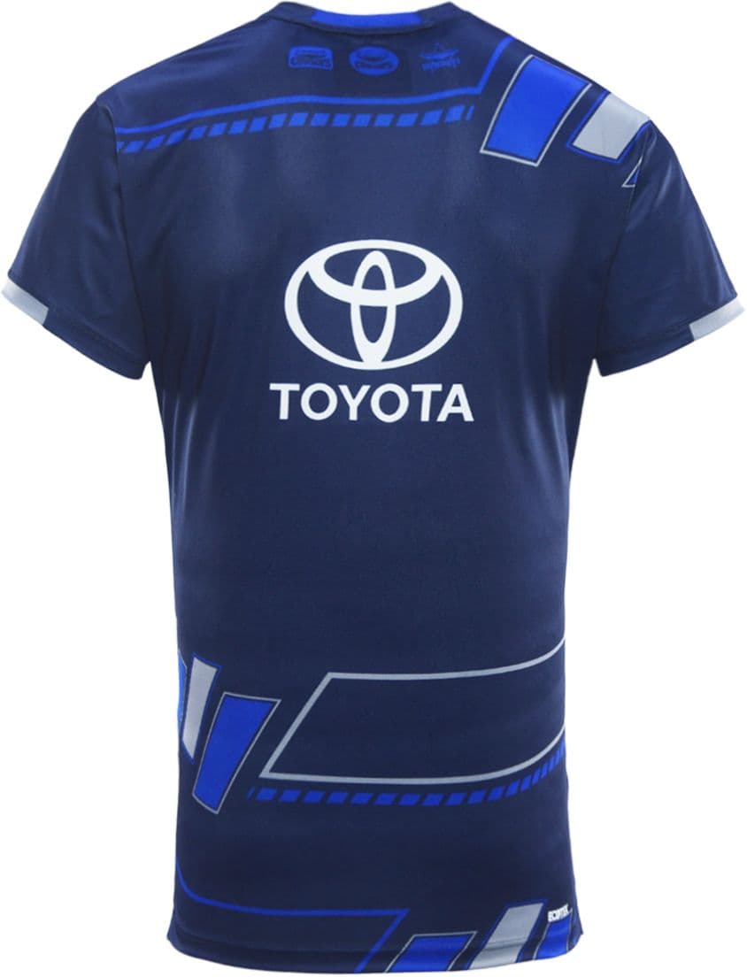 North Queensland Cowboys 2025 NRL Mens Navy Training Shirt North Queensland Cowboys 2025 NRL Mens Navy Training Shirt