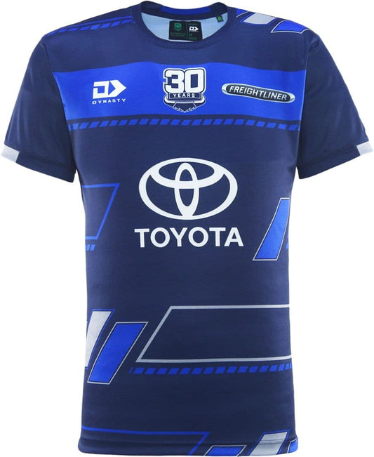 North Queensland Cowboys 2025 NRL Mens Navy Training Shirt North Queensland Cowboys 2025 NRL Mens Navy Training Shirt