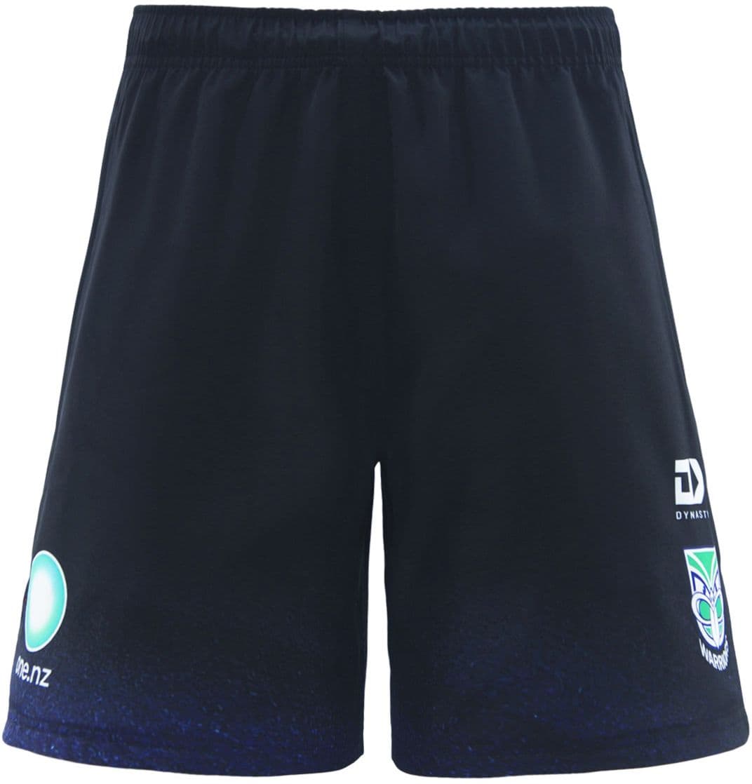 New Zealand Warriors 2025 NRL Mens Black Gym Shorts