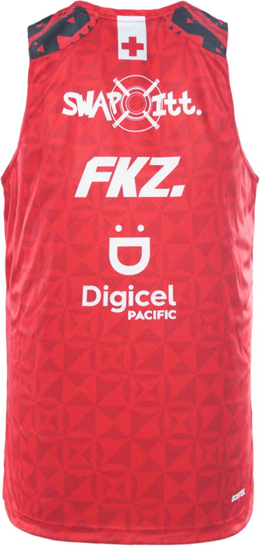 Tonga 2026 RLWC Mens Red Training Singlet Tonga 2026 RLWC Mens Red Training Singlet