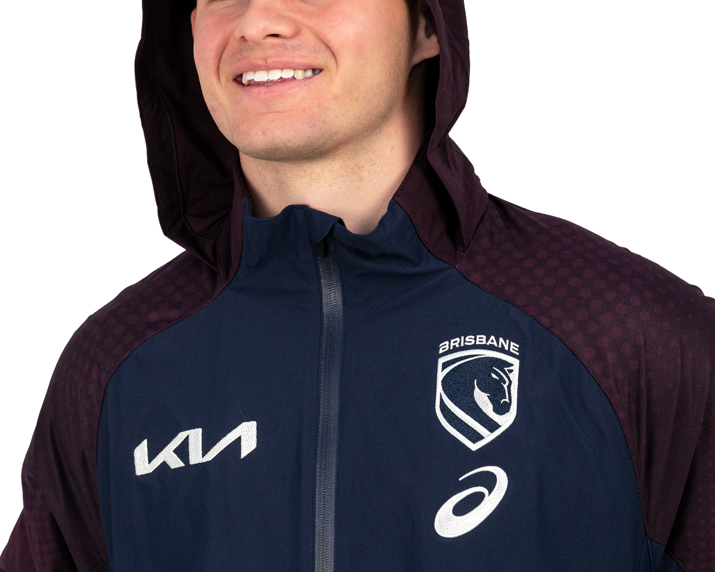 Brisbane Broncos 2026 NRL Mens Team Tech Jacket Brisbane Broncos 2026 NRL Mens Team Tech Jacket