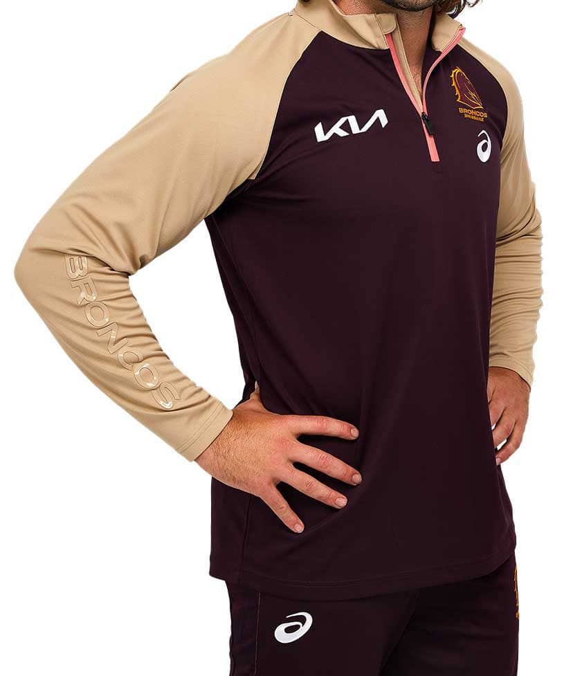 Brisbane Broncos 2023 NRL Mens Warm Up Top