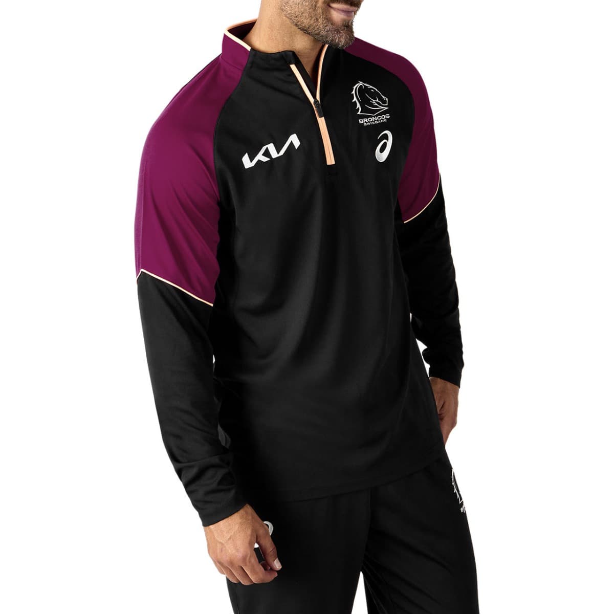 Brisbane Broncos 2024 NRL Mens Warm Up Top