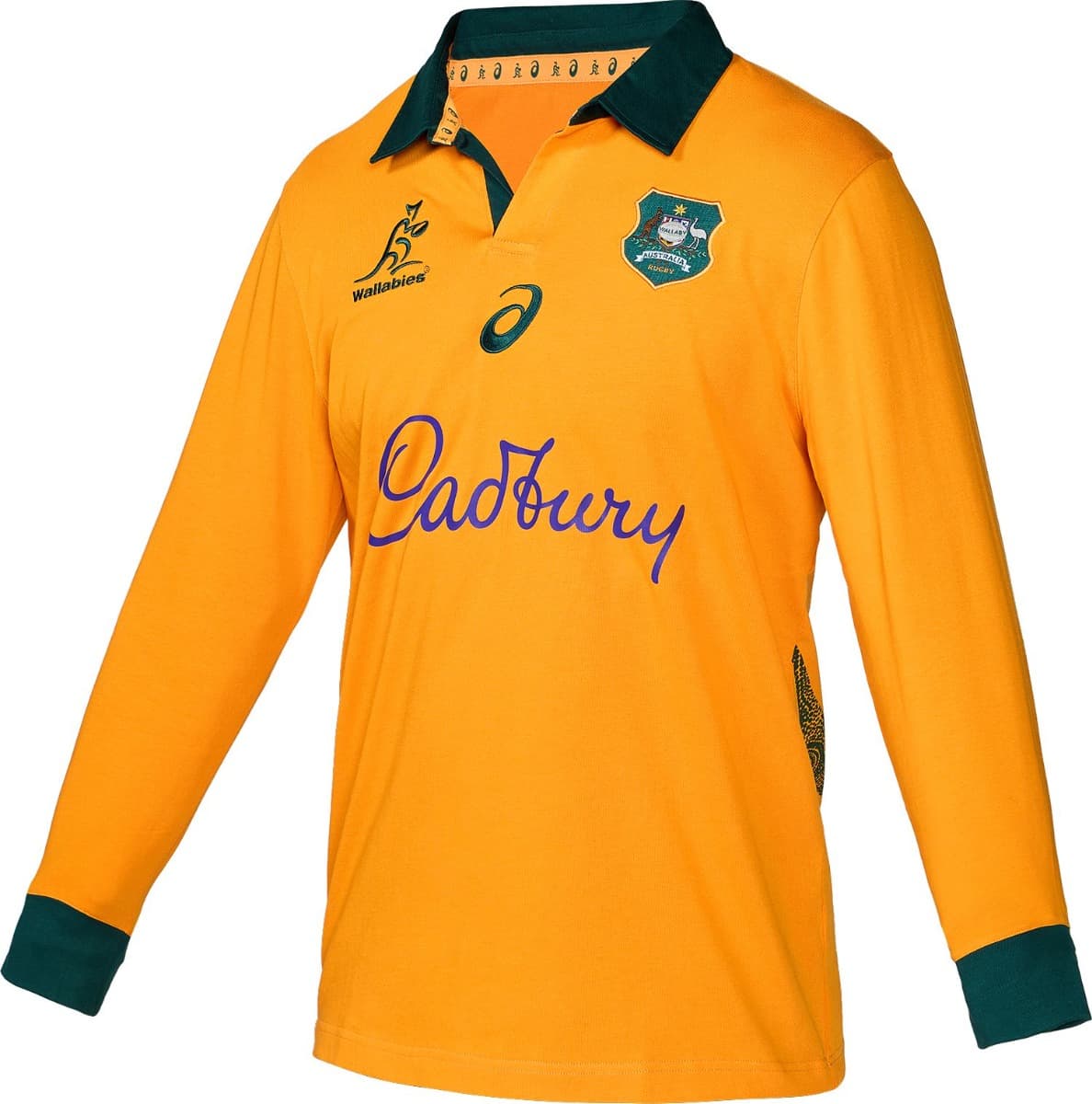 Australian Wallabies 2025 Rugby Union Mens Long Sleeve Home Jersey