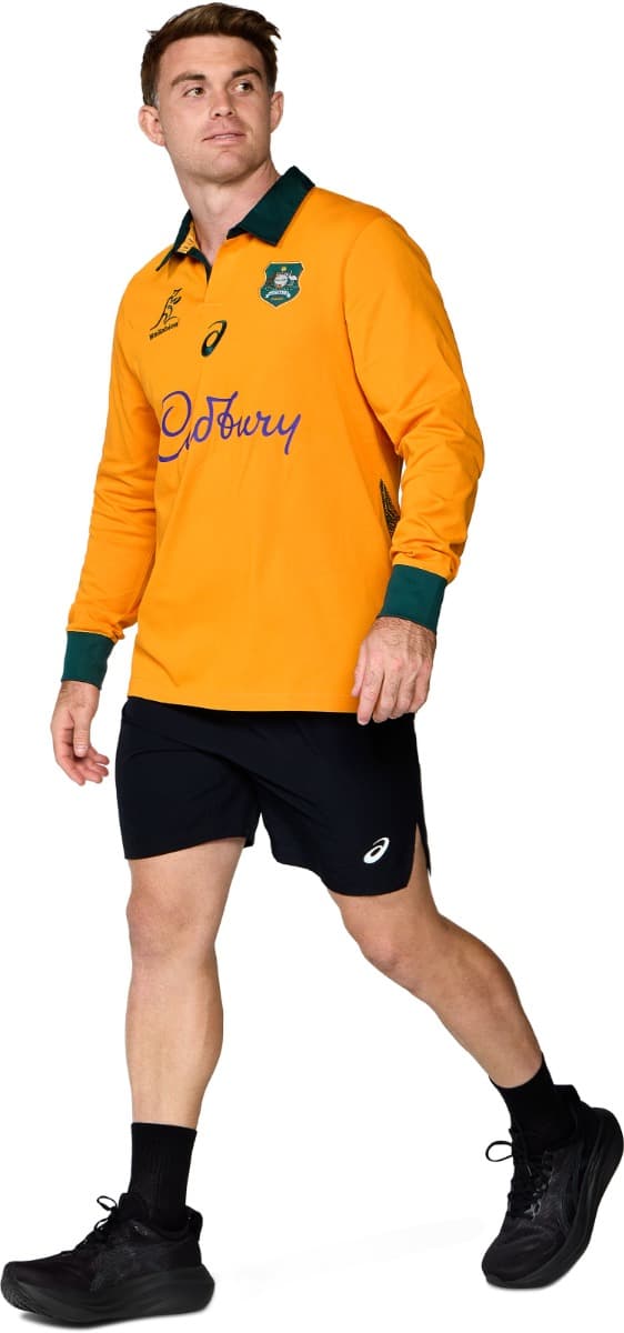 Australian Wallabies 2025 Rugby Union Mens Long Sleeve Home Jersey