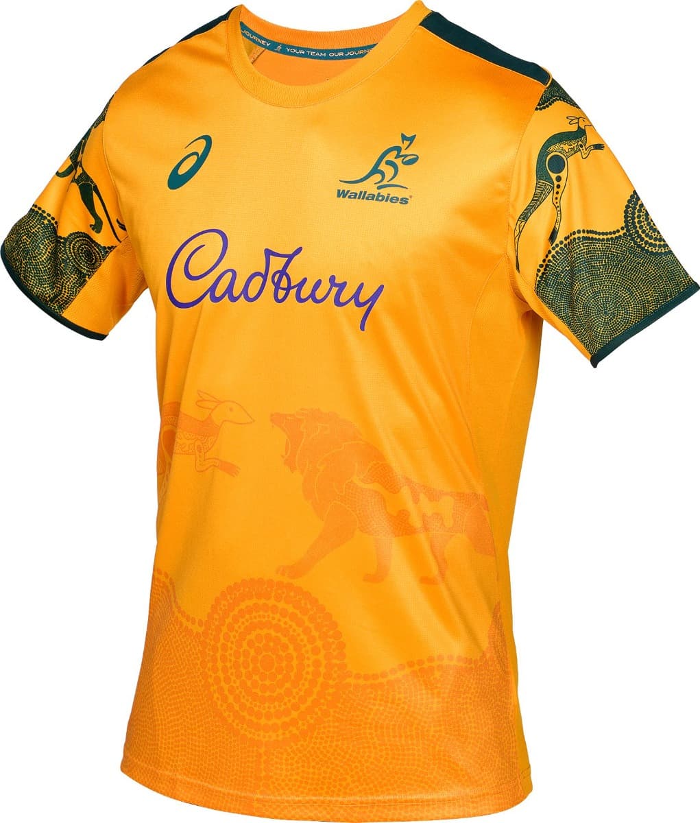 Australian Wallabies 2025 Rugby Union Mens Warm Up Shirt